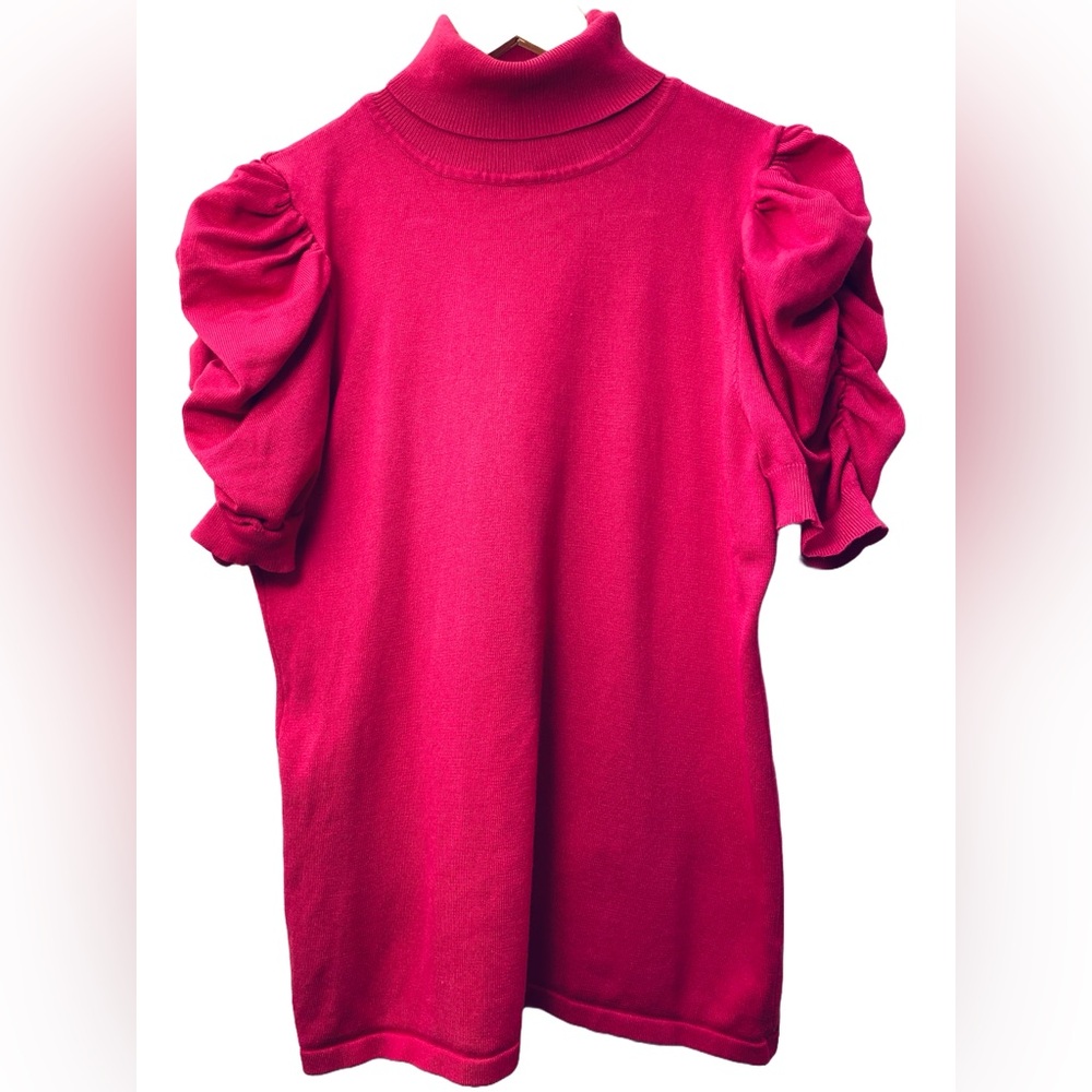 ByDesign Puff Sleeve Turtleneck Top